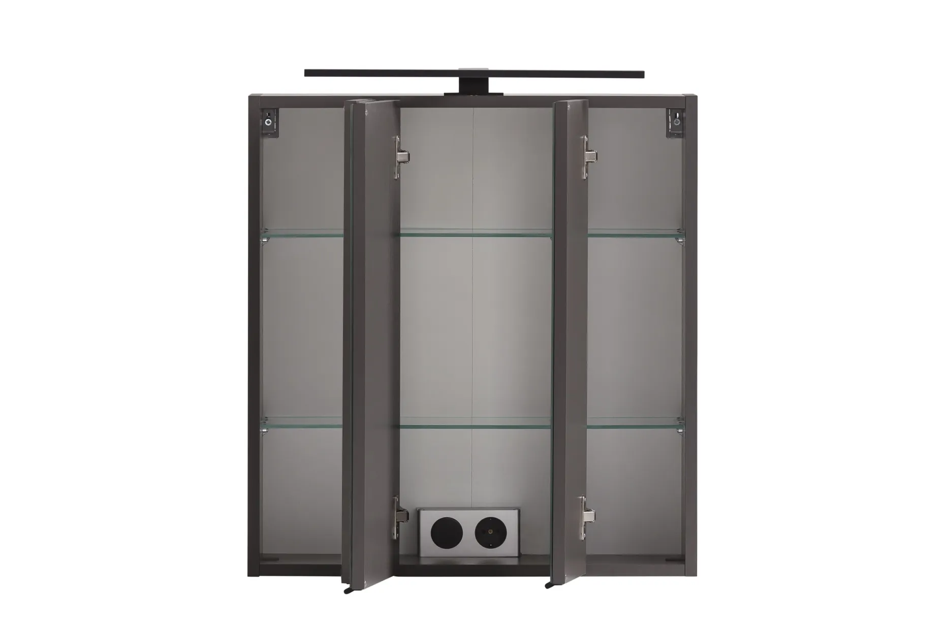 Spiegelschrank Meran | 60 x 20 x 64 cm | Grau