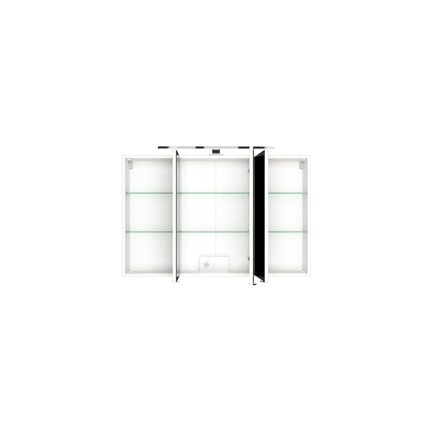 Spiegelschrank Pisca 100cm 3 Türen - graphitgrau