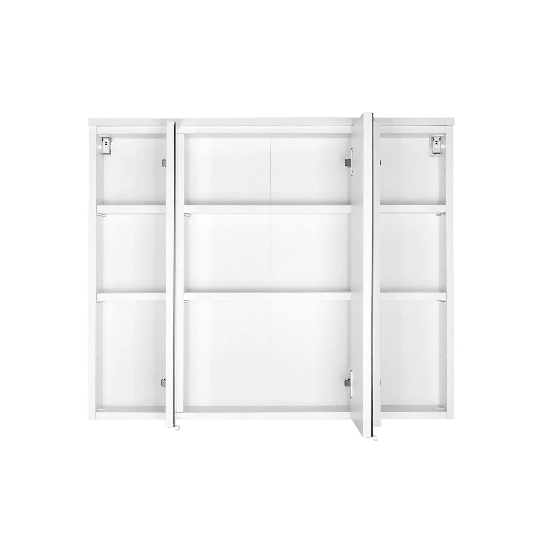 Spiegelschrank Pollet 80cm 3 Türen - weiß