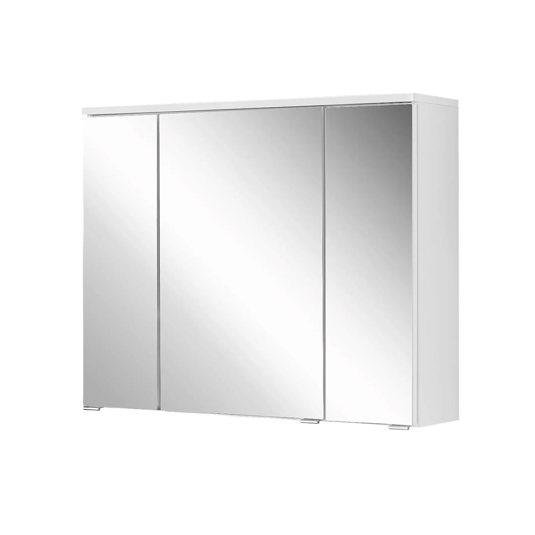 Spiegelschrank Pollet 80cm 3 Türen - weiß