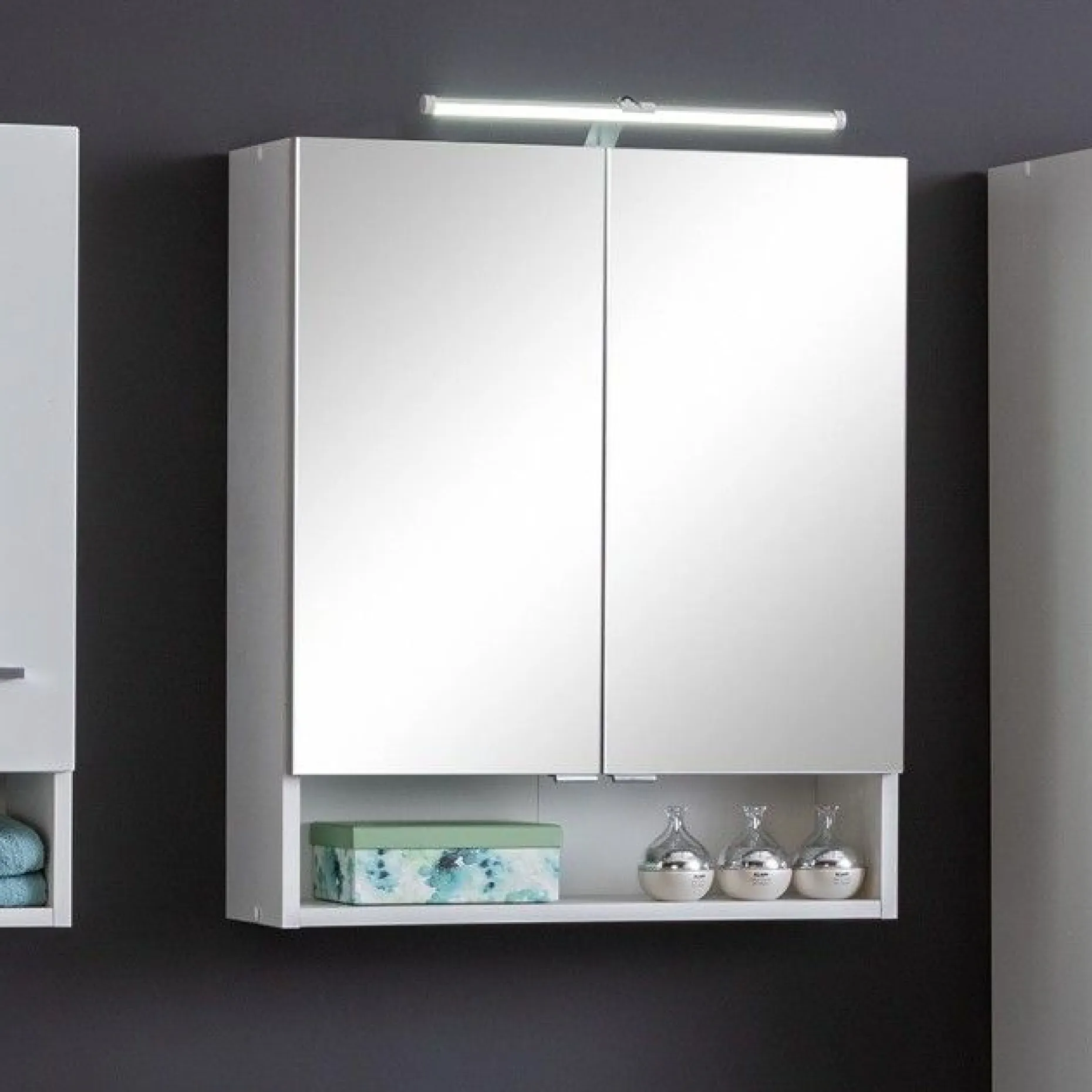 Spiegelschrank Ricca 60cm 2 Türen - weiß