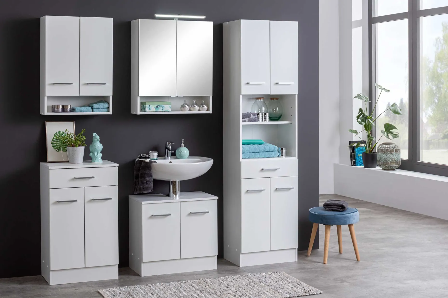 Spiegelschrank Ricca 60cm 2 Türen - weiß