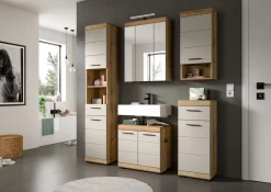 Spiegelschrank Scout Xonox - Evoak Oak - 60x79x18 cm - mit Beleuchtung