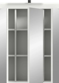 Spiegelschrank Scout Xonox - hochwertiger Weiß-Hochglanz - 60x79x18 cm