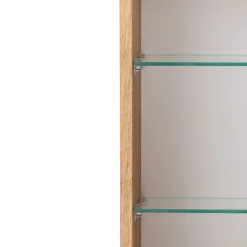 Spiegelschrank Vikas 100cm 3 Türen mit Beleuchtung - Eiche