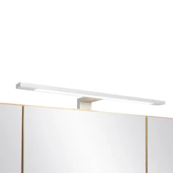 Spiegelschrank Vikas 60cm 3 Türen mit Beleuchtung - Eiche