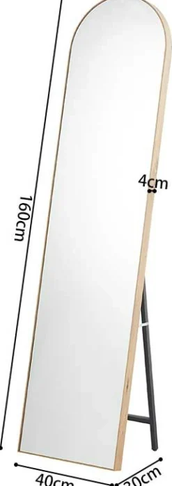 Rousseau Standspiegel Rosalie | 40 x 160 cm | Old Oak Design