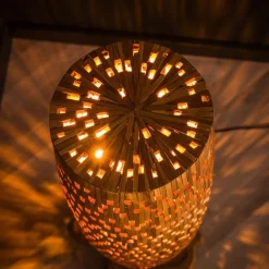 Emob Stefanos Stehlampe 145 cm-recyceltes Teakholz