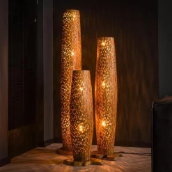 Emob Stefanos Stehlampe 104 cm-recyceltes Teakholz