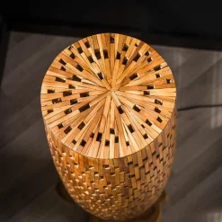 Emob Stefanos Stehlampe 104 cm-recyceltes Teakholz
