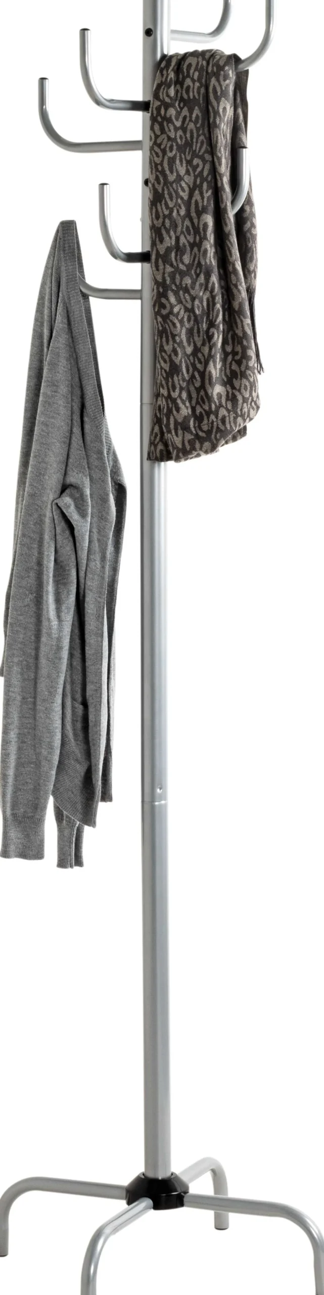 Stehende Garderobe | Ø37 x 180 cm | Farbe Silber