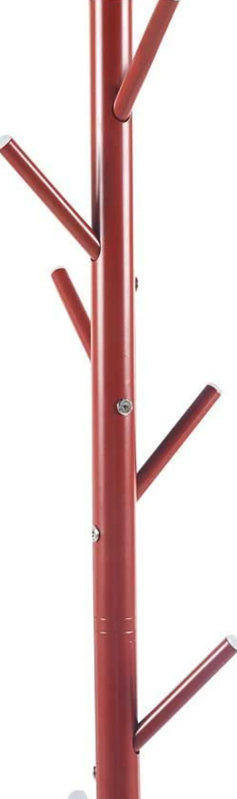 Steh-Garderobe Kassie | Ø48 x 174 cm | Rot / Metall