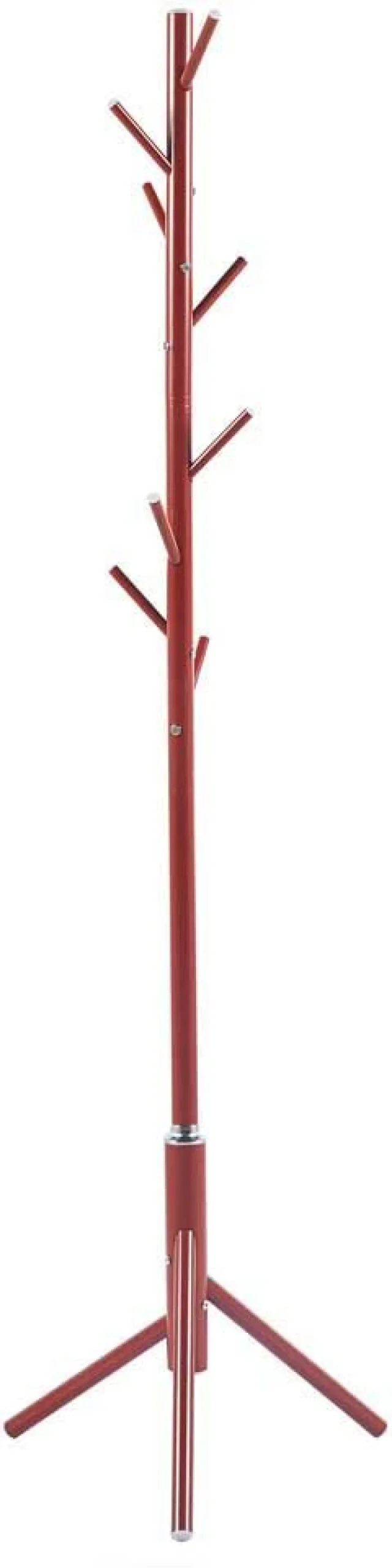 Steh-Garderobe Kassie | Ø48 x 174 cm | Rot / Metall