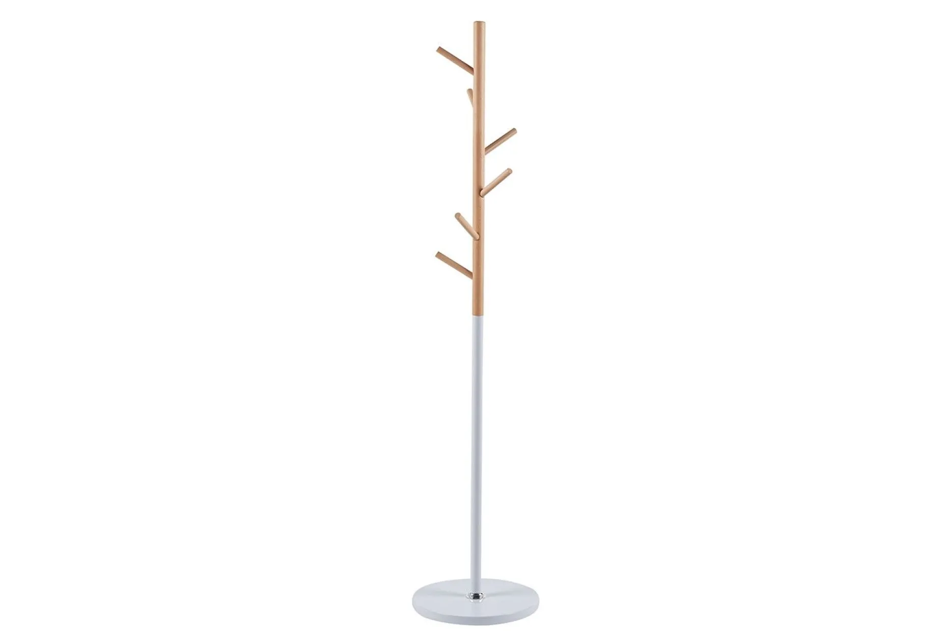 Steh-Garderobe Viola | Ø37 x 172 cm | Buche / Metall