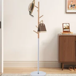 Steh-Garderobe Viola | Ø37 x 172 cm | Buche / Metall