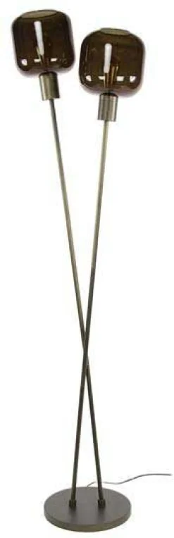 Emob Stehleuchte Bronza - 46x30x167cm - 2 Lampen - Glas -