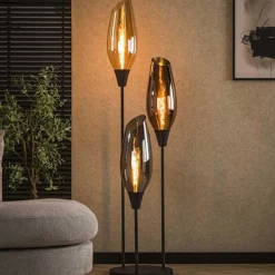 Emob Stehleuchte Cocoon - Ø45x178cm - 3 Lampen - Glas