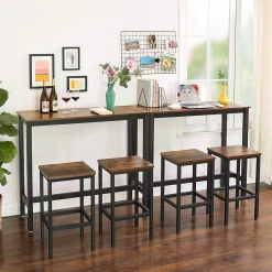 Vasagle Stehtisch Isolde 120x40 industrial - braun/schwarz