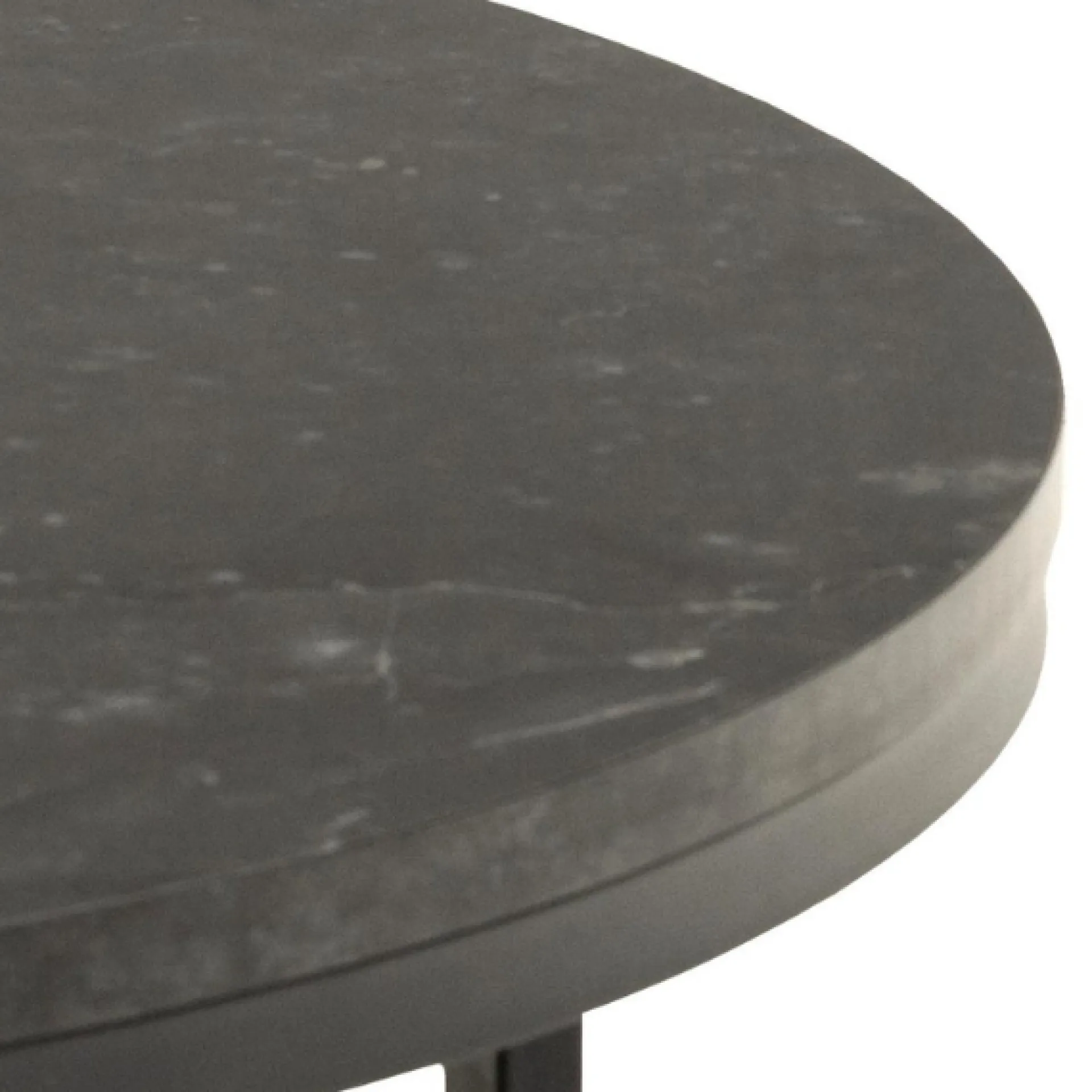 Emob Stilvoller Spiro Couchtisch: e Marmorplatte, 80x40cm