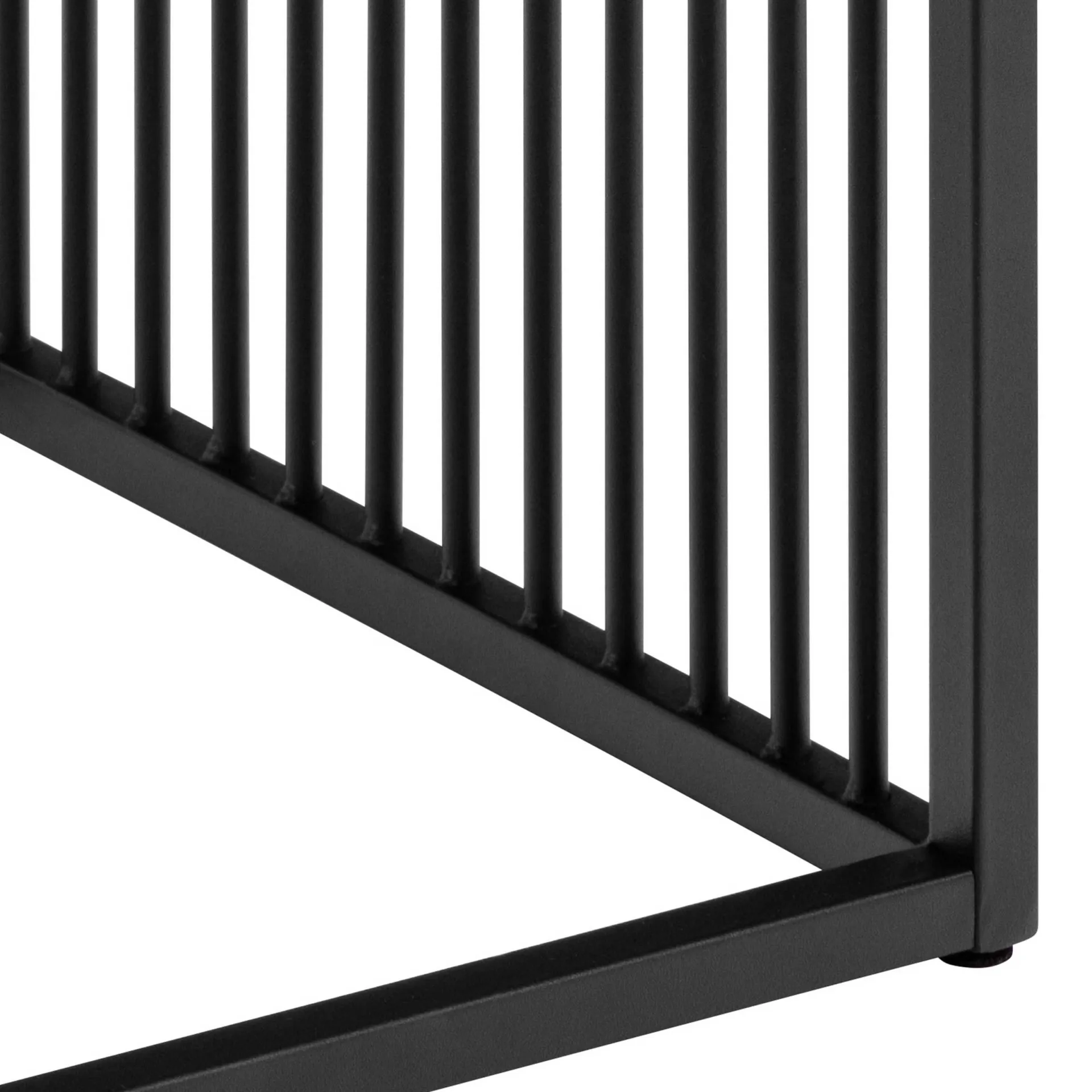 Emob Strington Beistelltisch - 40x40x42 cm - Wildeiche/schwarz