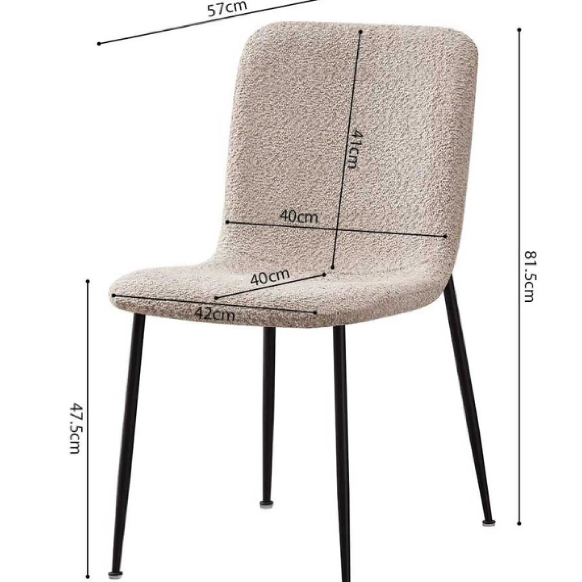 Rousseau Stuhl Alice | 42 x 57 x 81,5 cm |