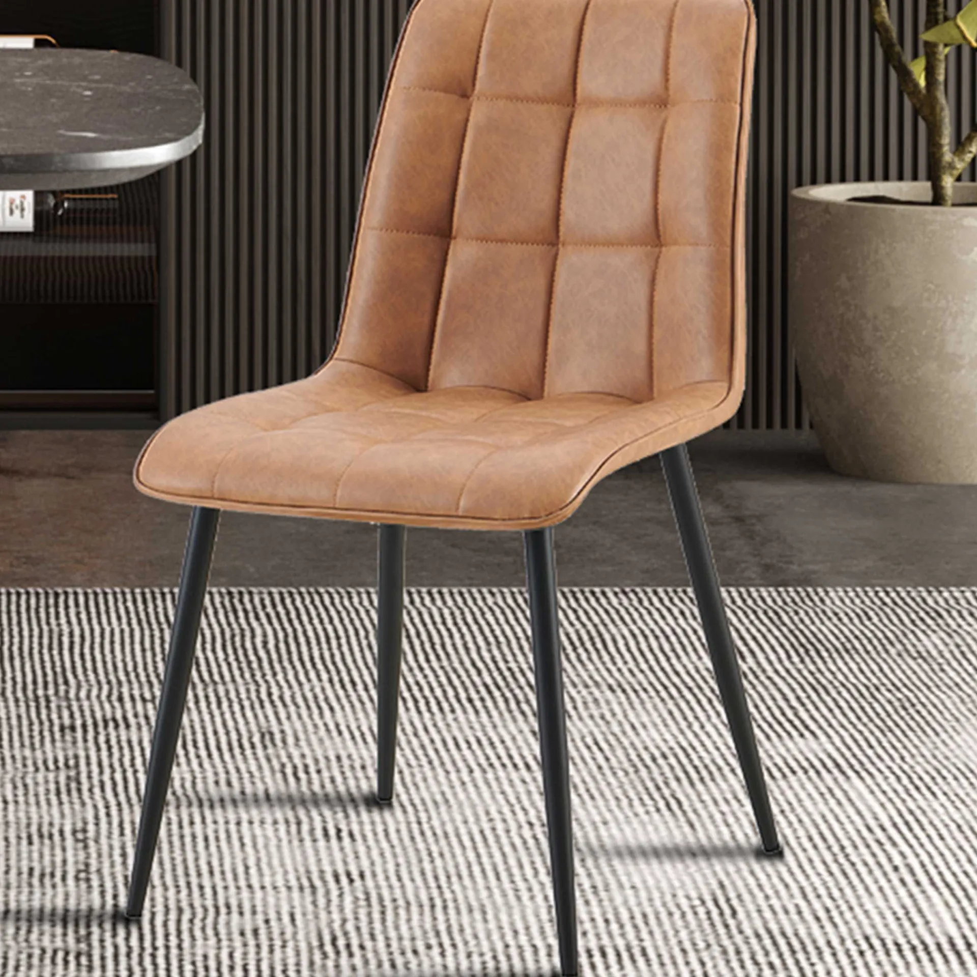 Rousseau Stuhl Furax | 47 x 60 x 88 cm | Farbe Cognac