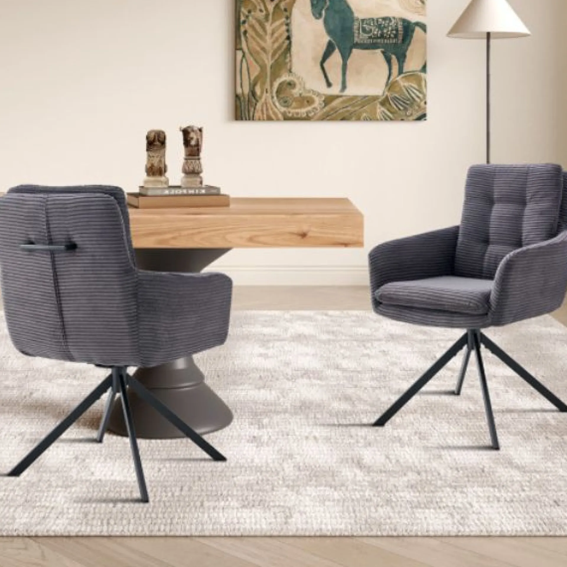 Rousseau Stuhl Luna | 61 x 67 x 92 cm | Dunkel