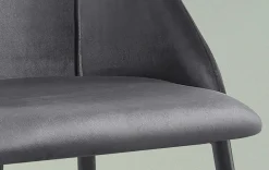 Rousseau Stuhl Maria - Samt /Füße schwarz