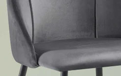 Rousseau Stuhl Maria - Samt /Füße schwarz