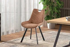 Rousseau Stuhl Paco - dunkele Mikrofaser