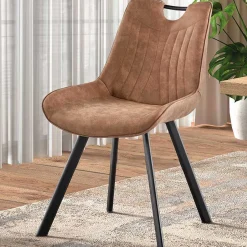 Rousseau Stuhl Paco - dunkele Mikrofaser