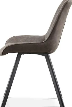 Rousseau Stuhl Paco - dunkelgraue Mikrofaser