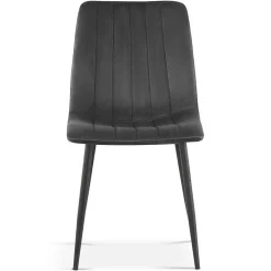 Rousseau Stuhl Willie - Samt /Füße schwarz