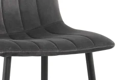Rousseau Stuhl Willie - Samt /Füße schwarz