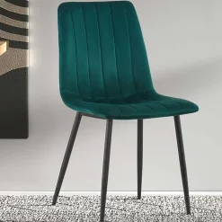 Rousseau Stuhl Willie - Samt /schwarze Beine