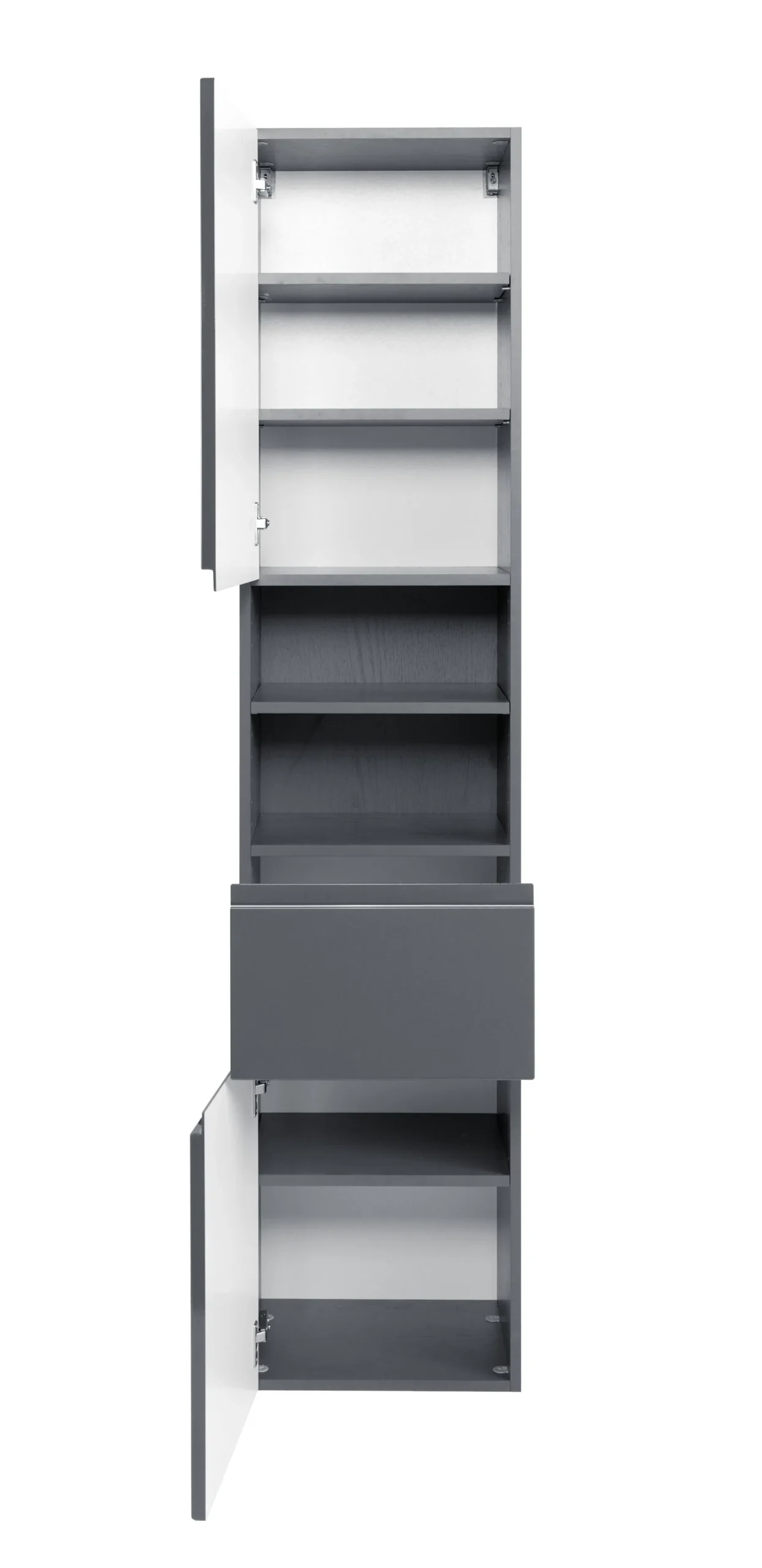 Säulenschrank Cardiff | 40 x 35 x 180 cm | Grau
