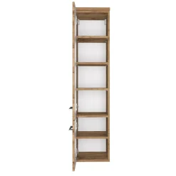 Säulenschrank Dasa mit 2 Türen - wotan Eiche Dekor