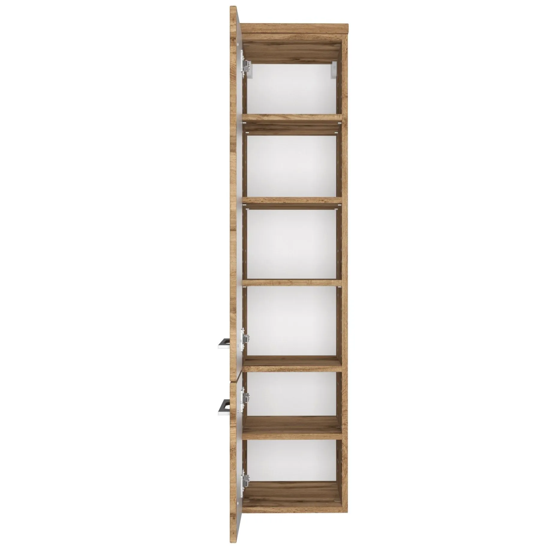 Säulenschrank Dasa mit 2 Türen - wotan Eiche Dekor