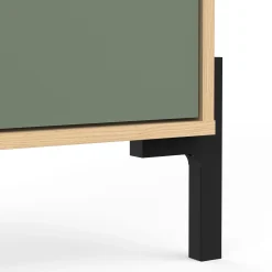 Säulenschrank Elisa - 32,80x39x201,50 cm - Mintgrün/ Spanplatte