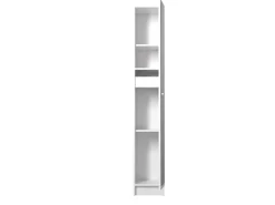 Säulenschrank Fares mit 1 Tür - weiß
