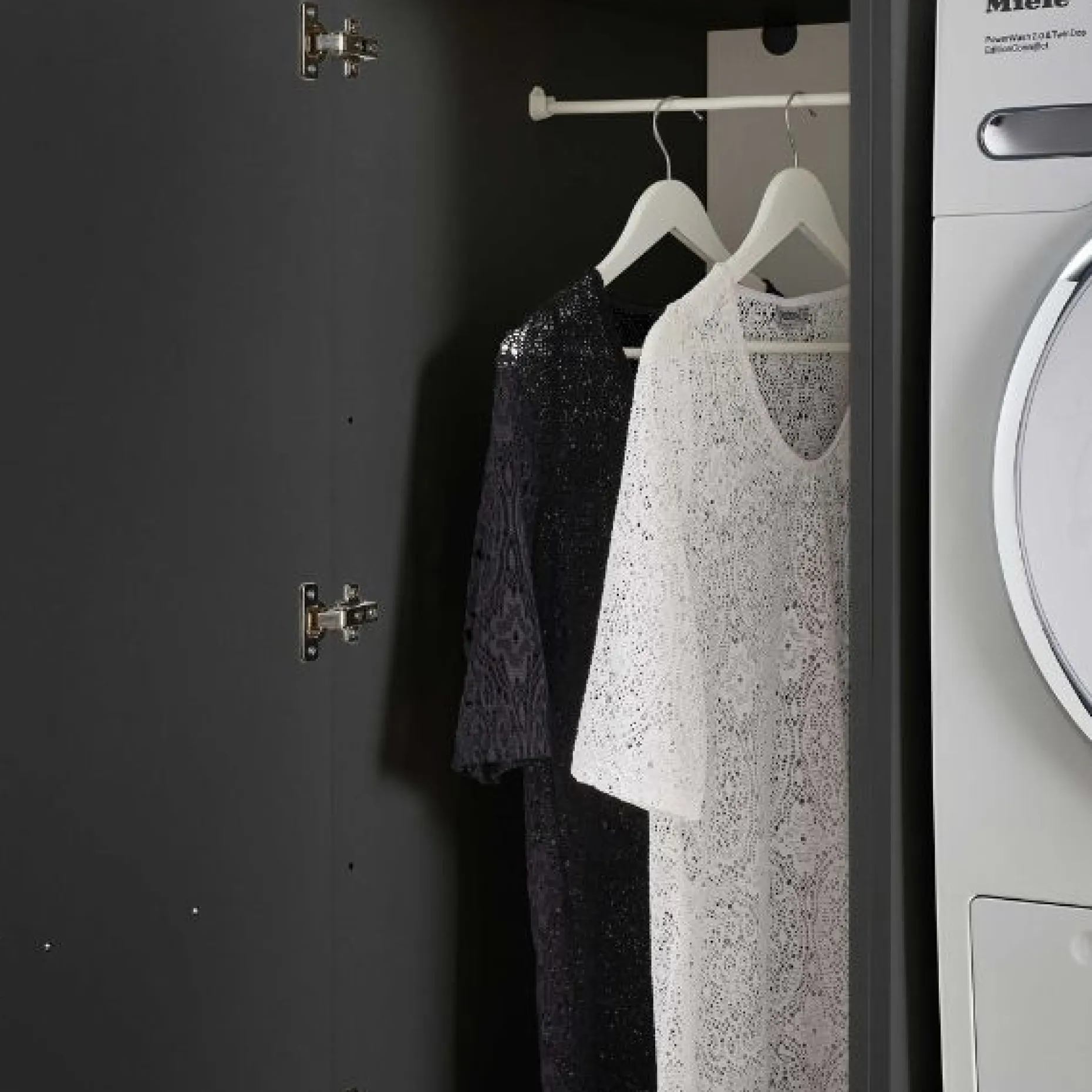 Säulenschrank für Waschmaschinenschränke Laundreezy | 50 x 68 x 162 cm | Anthrazit