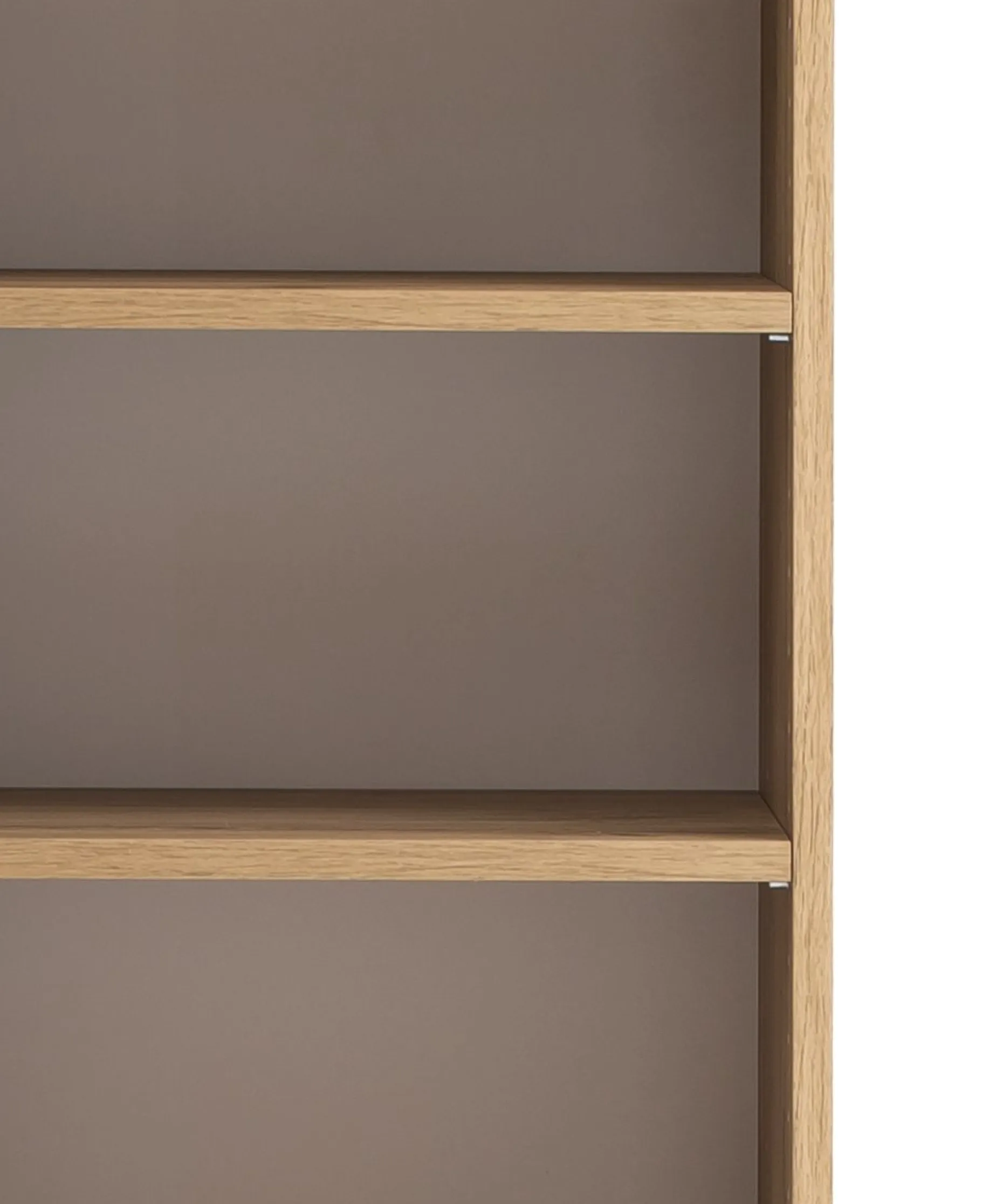 Säulenschrank Helina 40cm 2 Türen - Eiche/grau