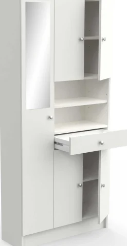 Säulenschrank Imogen-mattweiß