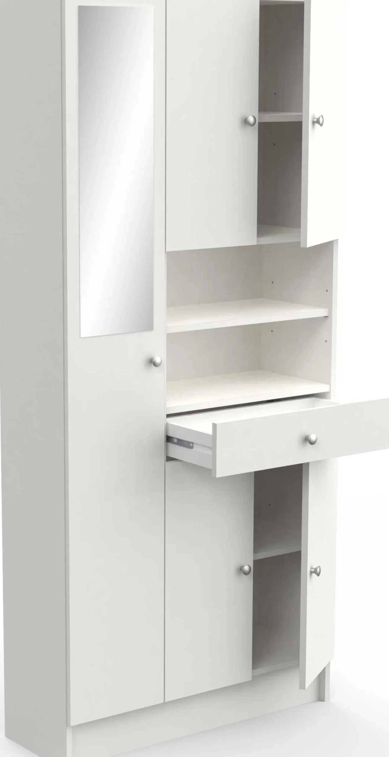 Säulenschrank Imogen-mattweiß