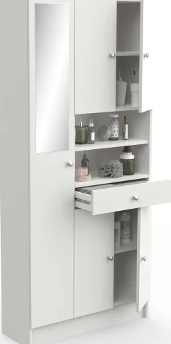 Säulenschrank Imogen-mattweiß