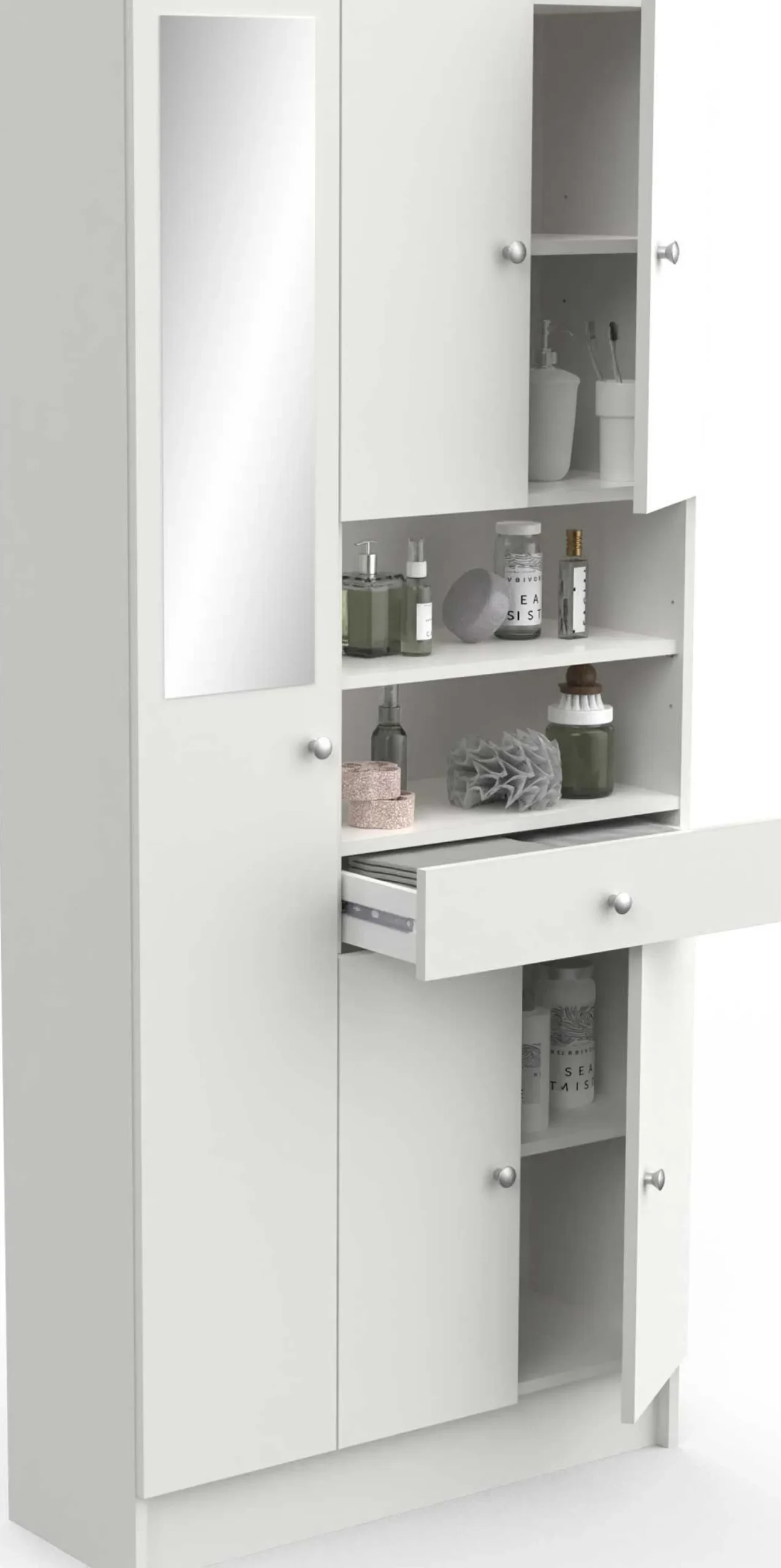 Säulenschrank Imogen-mattweiß