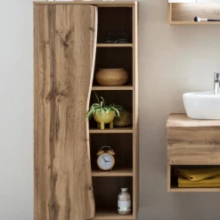 Säulenschrank Karan 60cm 1 Tür - Eiche