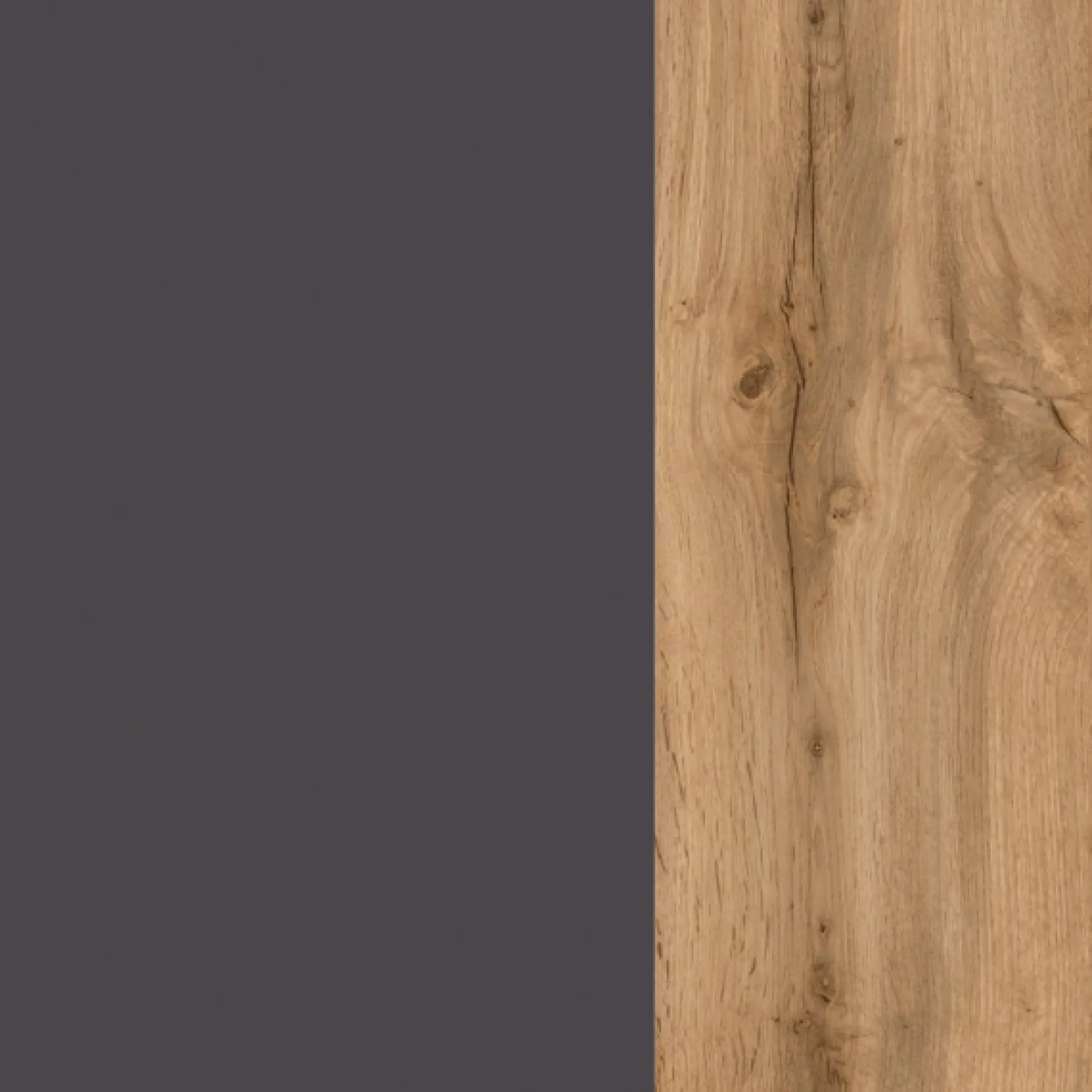 Säulenschrank Karan 37cm 1 Tür - Eiche/anthrazit