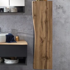 Säulenschrank Karan 37cm 1 Tür - Eiche/anthrazit