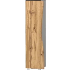 Säulenschrank Karan 37cm 1 Tür - Eiche/anthrazit